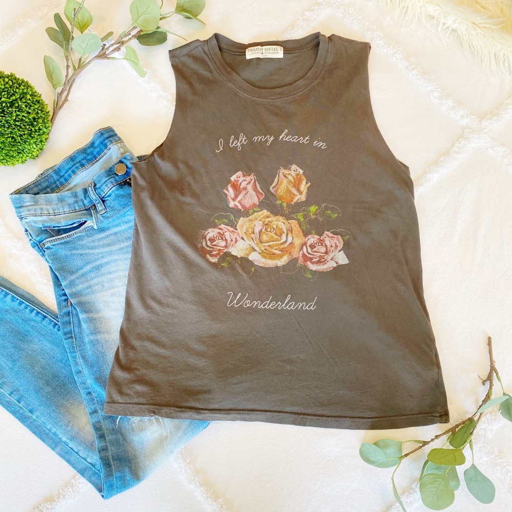 UO Project Social T “Wonderland” Sleeveless Top